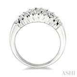 1 ctw Baguette and Round Cut Diamond Band in 14K White Gold