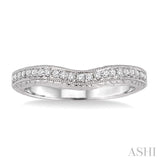 1/5 ctw Round Cut Diamond Matching Wedding Band in 14K White Gold
