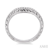 1/5 ctw Round Cut Diamond Matching Wedding Band in 14K White Gold
