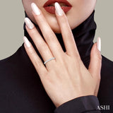 1 Ctw Round Cut Diamond Eternity Wedding Band in 14K White Gold