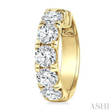 5.00CTRDDM ROUND DM HOOP ER YG 14K-G*