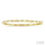 .33CTRDDM GEOMETRIC SHPE BANGLE YG10K-G*