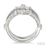 1/2 Ctw Diamond Insert Ring in 14K White Gold