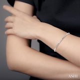 1/4 ctw Single Cut Diamond Bracelet in 10K White Gold