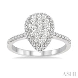 Pear Shape Lovebright Essential Diamond Engagement Ring