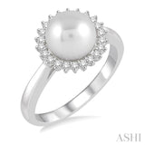 Pearl & Diamond Ring