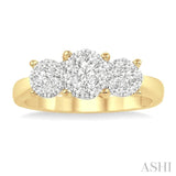 3 Stone Lovebright Essential Diamond Ring