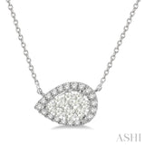 Pear Shape Lovebright Essential Diamond Necklace