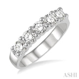 5 Stone Diamond Wedding Band