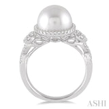 Pearl & Diamond Fashion Ring