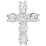 Platinum 1/2 CTW Natural Diamond Cross Pendant