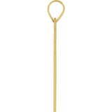 14K Yellow 18 x 12 mm Cross Pendant