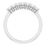 Platinum 3/8 CTW Natural Diamond Anniversary Band