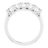 14K White 1 CTW Natural Diamond Anniversary Band