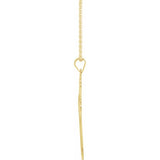 14K Yellow Cross 18" NEcklace
