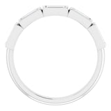 14K White 1/2 CTW Natural Diamond Anniversary Band