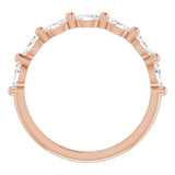14K Rose 1/2 CTW Natural Diamond Anniversary Band