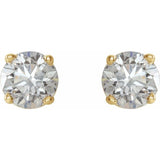 14K Yellow 3/4 CTW Natural Diamond Stud Earrings