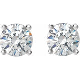 Platinum 1 1/2 CTW Natural Diamond Cocktail-Style Earrings