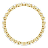 14K Yellow 1/2 CTW Natural Diamond Eternity Band Size 5