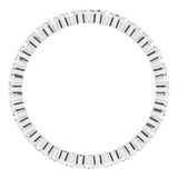 Platinum 1/2 CTW Natural Diamond Eternity Band Size 5