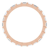 14K Rose 1/3 CTW Natural Diamond Eternity Band Size 5