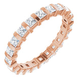 14K Rose 1 1/8 CTW Natural Diamond Eternity Band Size 5