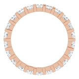 14K Rose 1 1/8 CTW Natural Diamond Eternity Band Size 5