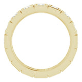 14K Yellow 1 1/8 CTW Natural Diamond Eternity Band Size 5