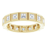 14K Yellow 1 1/8 CTW Natural Diamond Eternity Band Size 5