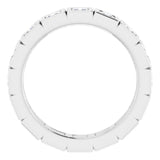Platinum 1 1/8 CTW Natural Diamond Eternity Band Size 5