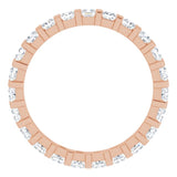 14K Rose 1 1/6 CTW Natural Diamond Eternity Band Size 6