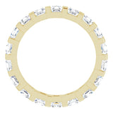 14K Yellow 1 3/4 CTW Natural Diamond Eternity Band Size 6