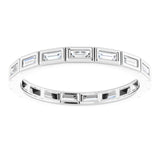 14K White 1/3 CTW Diamond Eternity Band