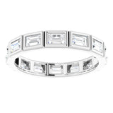 14K White 1 1/6 CTW Diamond Eternity Band