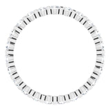 Platinum 3/4 CTW Natural Diamond Eternity Band Size 6