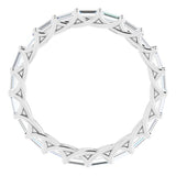 Platinum 9/10 CTW Natural Diamond Eternity Band Size 7