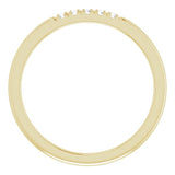 14K Yellow .07 CTW Natural Diamond French-Set Anniversary Band