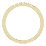 14K Yellow 1/6 CTW Natural Diamond French-Set Anniversary Band