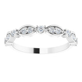 14K White 1/4 CTW Natural Diamond Anniversary Band