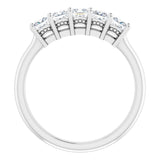 Platinum 3/4 CTW Natural Diamond Anniversary Band