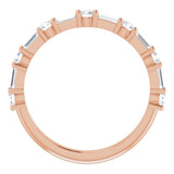 14K Rose 1/3 CTW Natural Diamond Anniversary Band