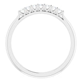 Platinum 1/6 CTW Natural Diamond Anniversary Band