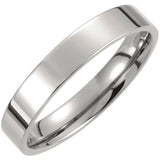 Titanium 4 mm Comfort-Fit Flat Band Size 10