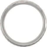 Titanium & 18K Yellow Gold-Plated Inlay 7 mm Beveled-Edge Band Size 10