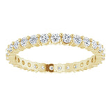 14K Yellow 3/4 CTW Natural Diamond Eternity Band Size 8