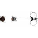 Round 4-Prong Light Stud Earrings