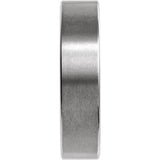 Tungsten 6 mm Comfort-Fit Flat Band Size 10