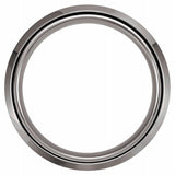 Tungsten 8 mm Beveled-Edge Comfort-Fit Band Size 9.5