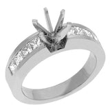 Channel Sets - Princess Engagement Rings